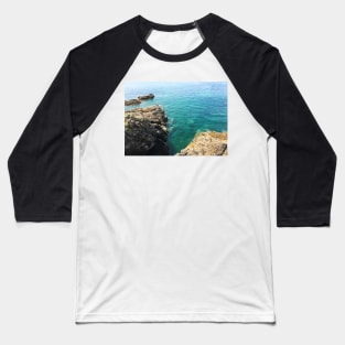 French Summer Oceanside View Baseball T-Shirt